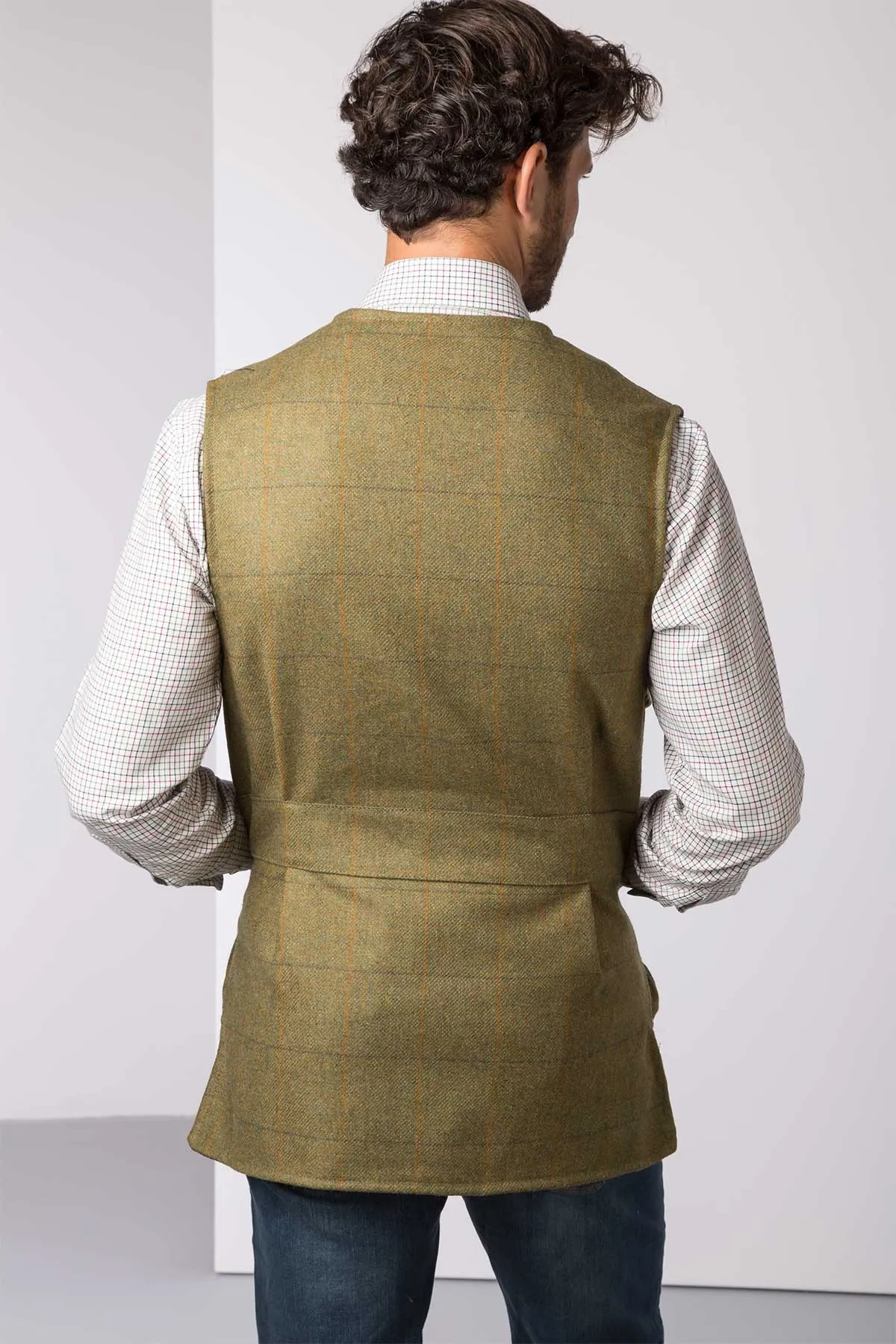 Men's Tweed Shooting Waistcoat - Danby