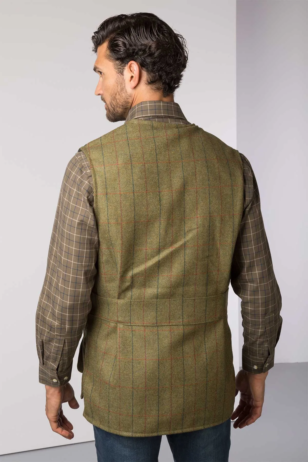 Men's Tweed Shooting Waistcoat - Danby