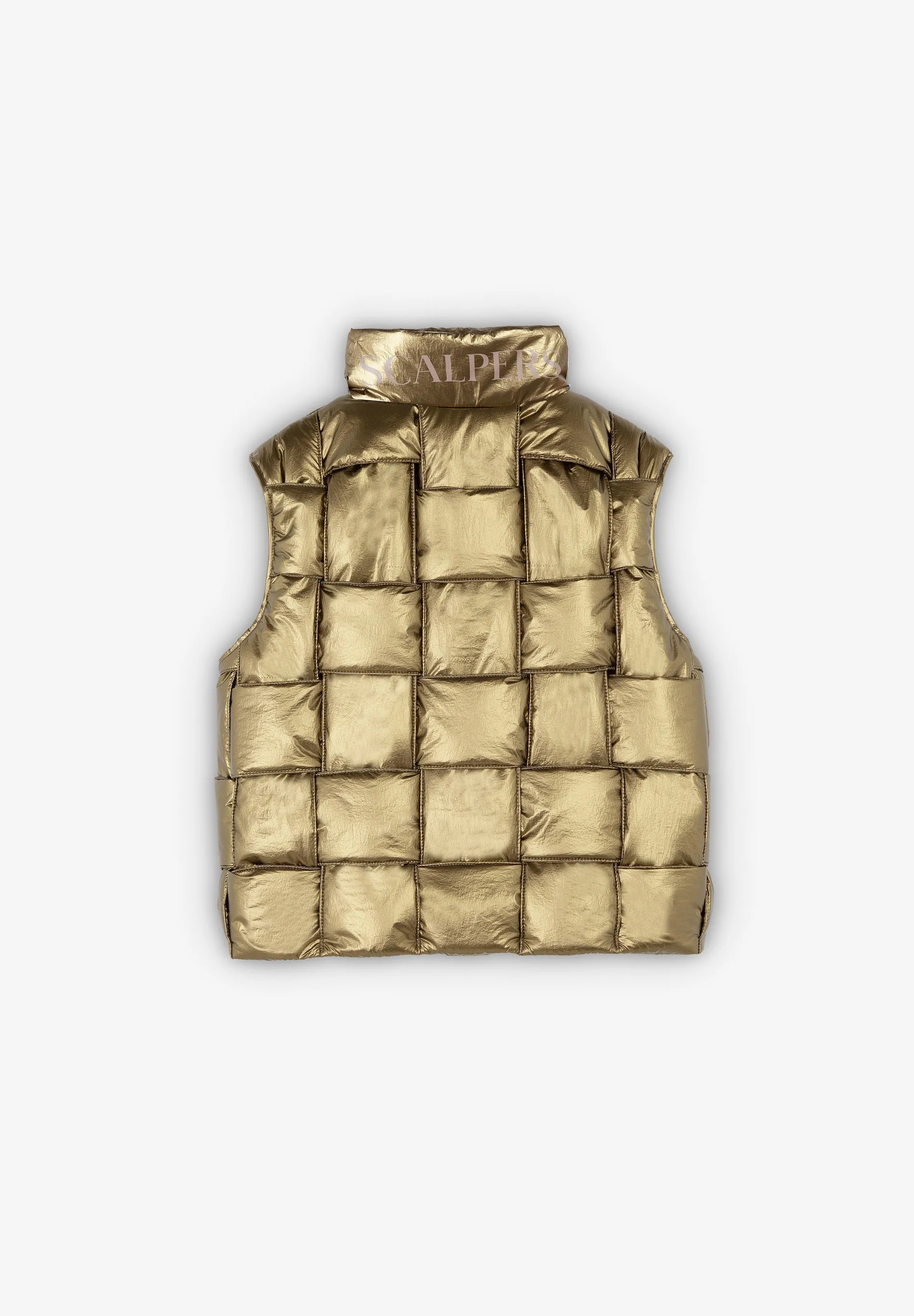 METALLIC PUFFER GILET