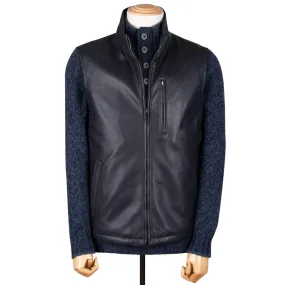 Midnight Blue Calf Leather Gilet