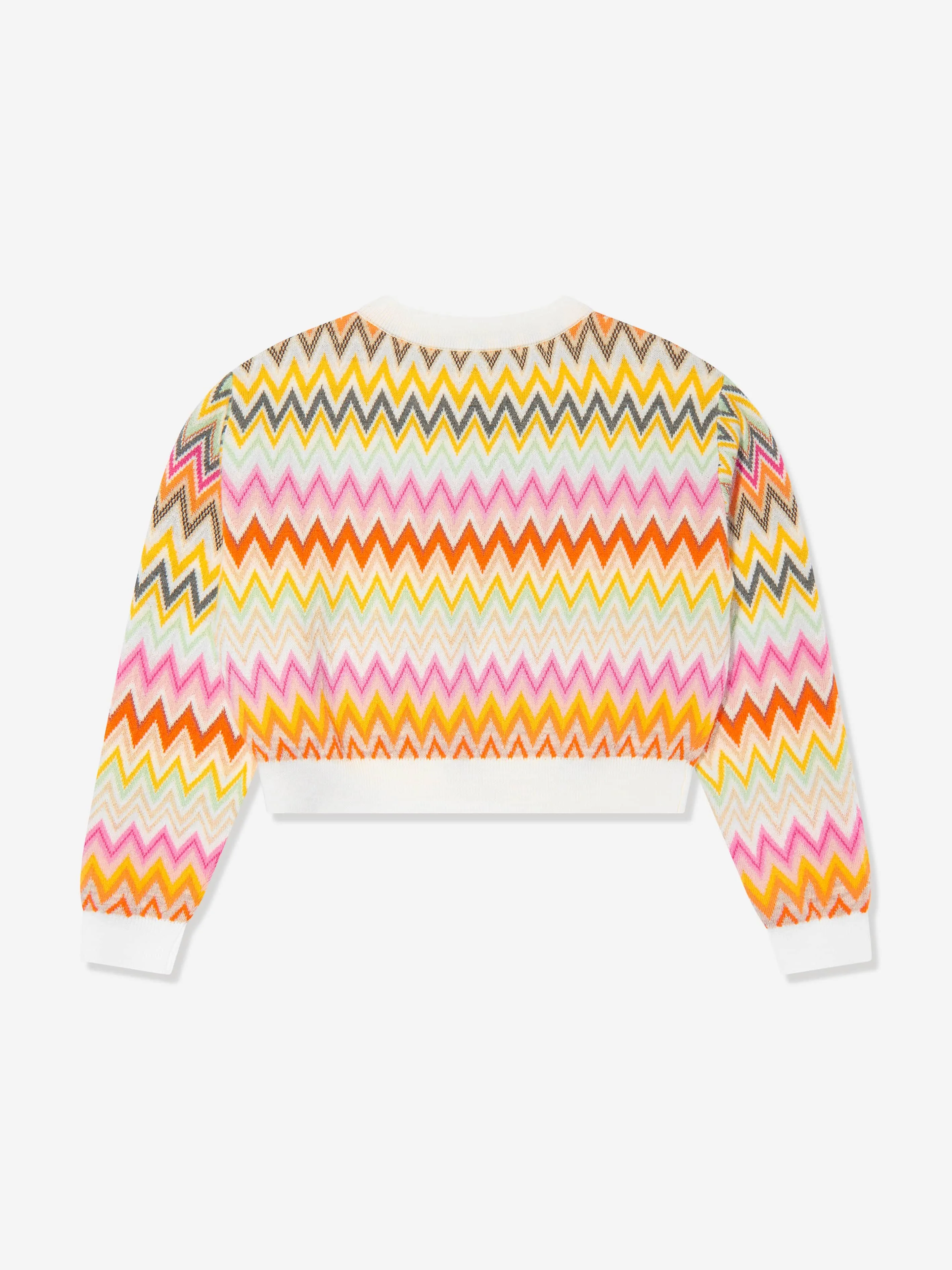 Missoni Girls Wool Zigzag Jumper in Multicolour