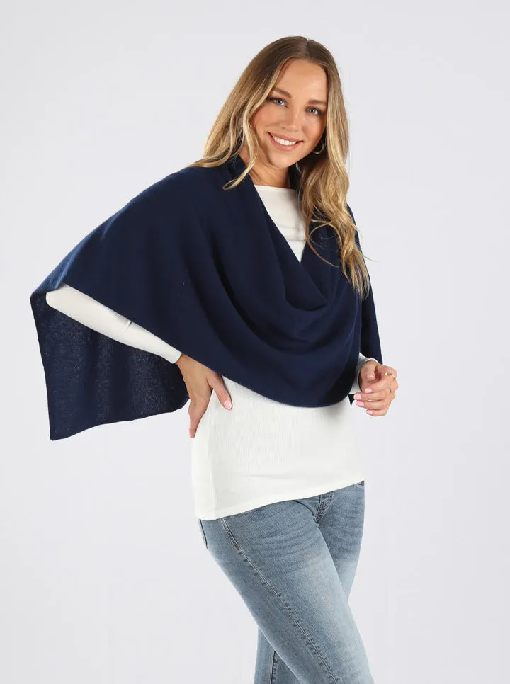 Moozie Mama Luxury Poncho/Scarf Maternity & Nursing Cover in Navy