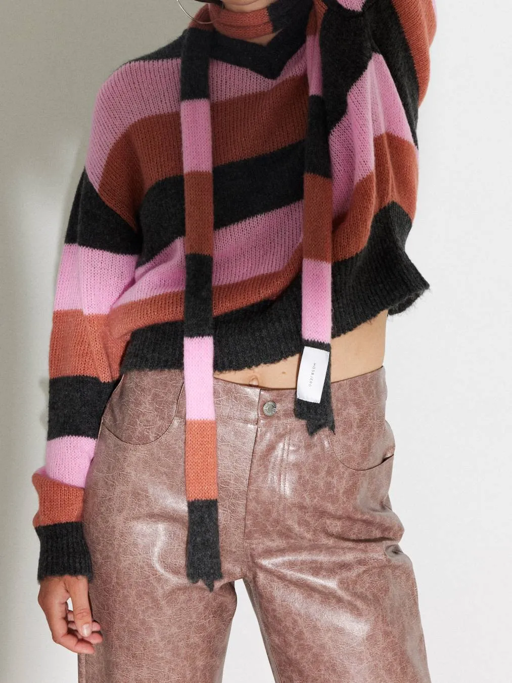 Nancy Stripe Knit Scarf