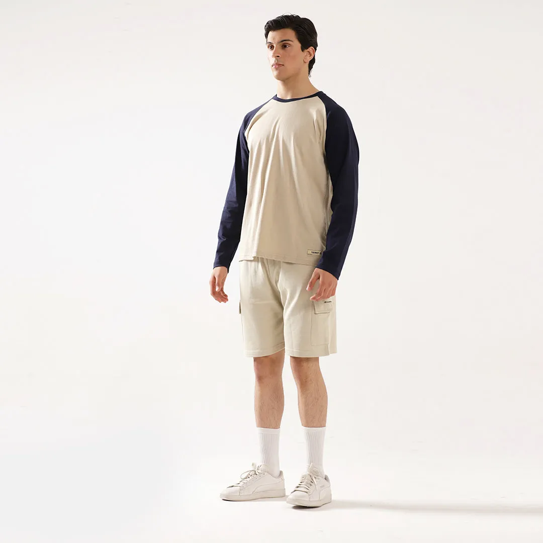 Navy Skin Relax Fit Raglan