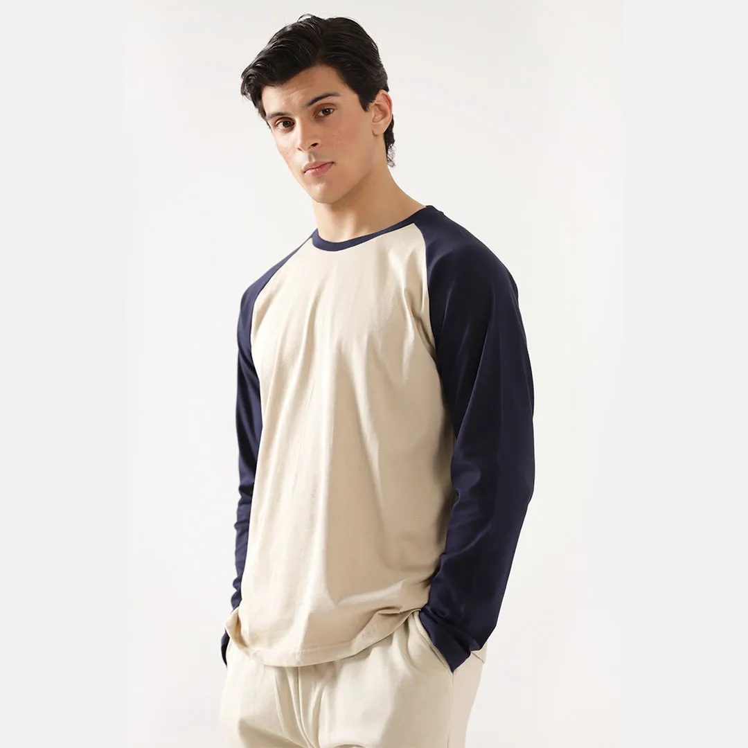 Navy Skin Relax Fit Raglan