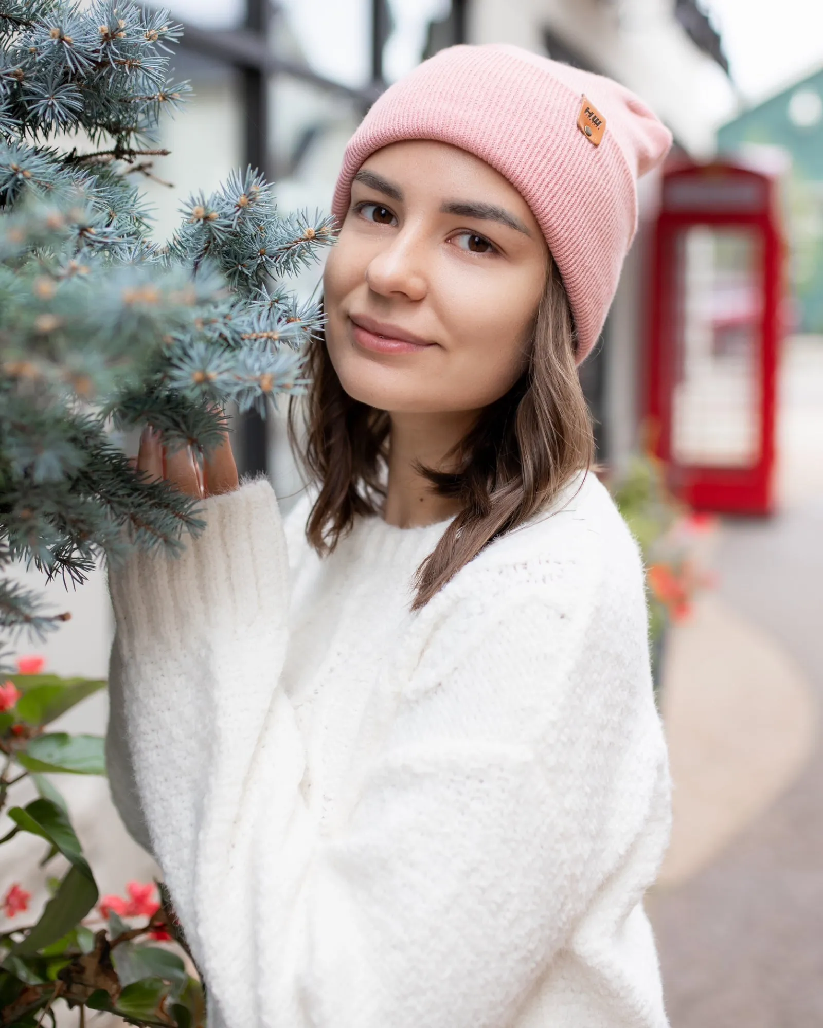 NEW HAAKWEAR Theta-Stitch Cuffed Beanie - Designed and Made in USA (Patent Pending Design) - Pearl Pink