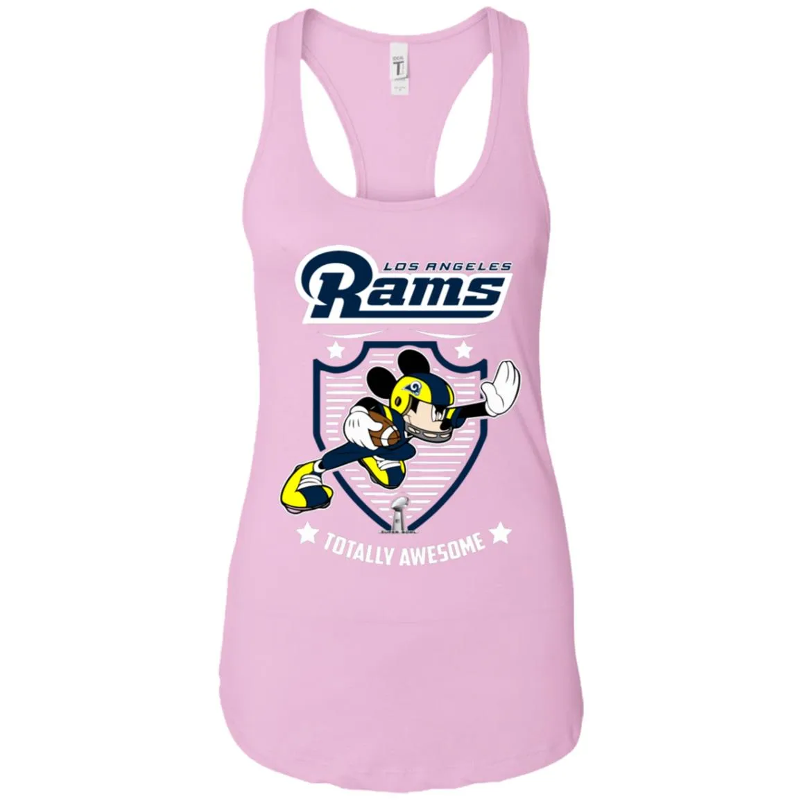 Nfl – Los Angeles Rams Totally Awesome Mickey Mouse Super Bowl 2019 Football Women Tank Top