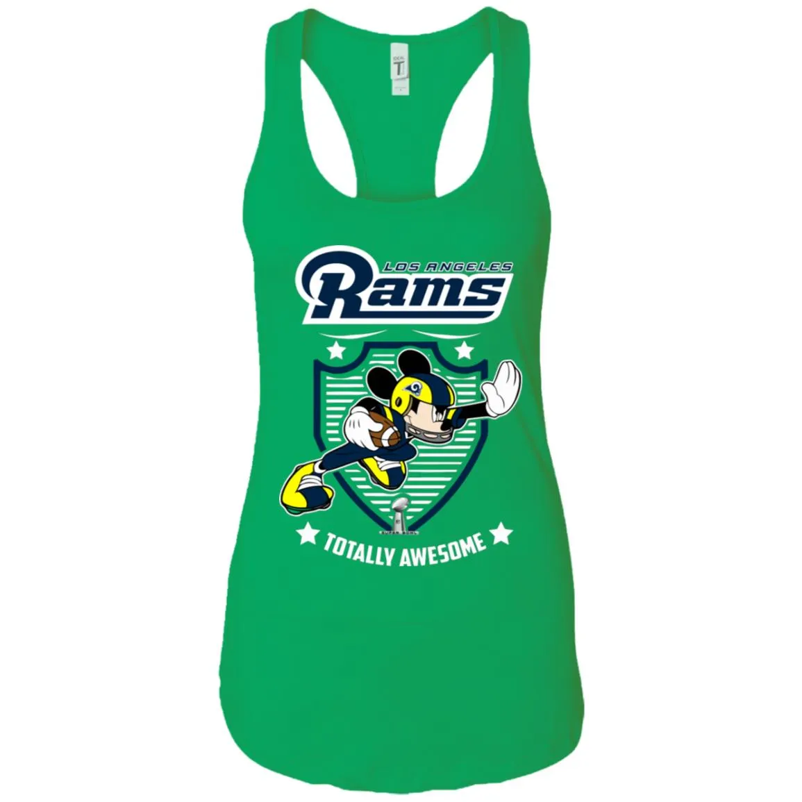 Nfl – Los Angeles Rams Totally Awesome Mickey Mouse Super Bowl 2019 Football Women Tank Top