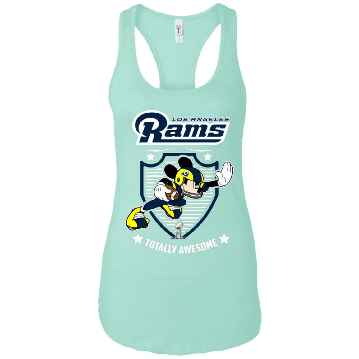 Nfl – Los Angeles Rams Totally Awesome Mickey Mouse Super Bowl 2019 Football Women Tank Top