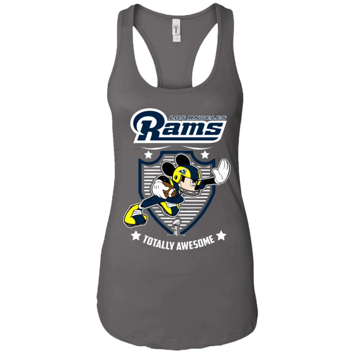 Nfl – Los Angeles Rams Totally Awesome Mickey Mouse Super Bowl 2019 Football Women Tank Top