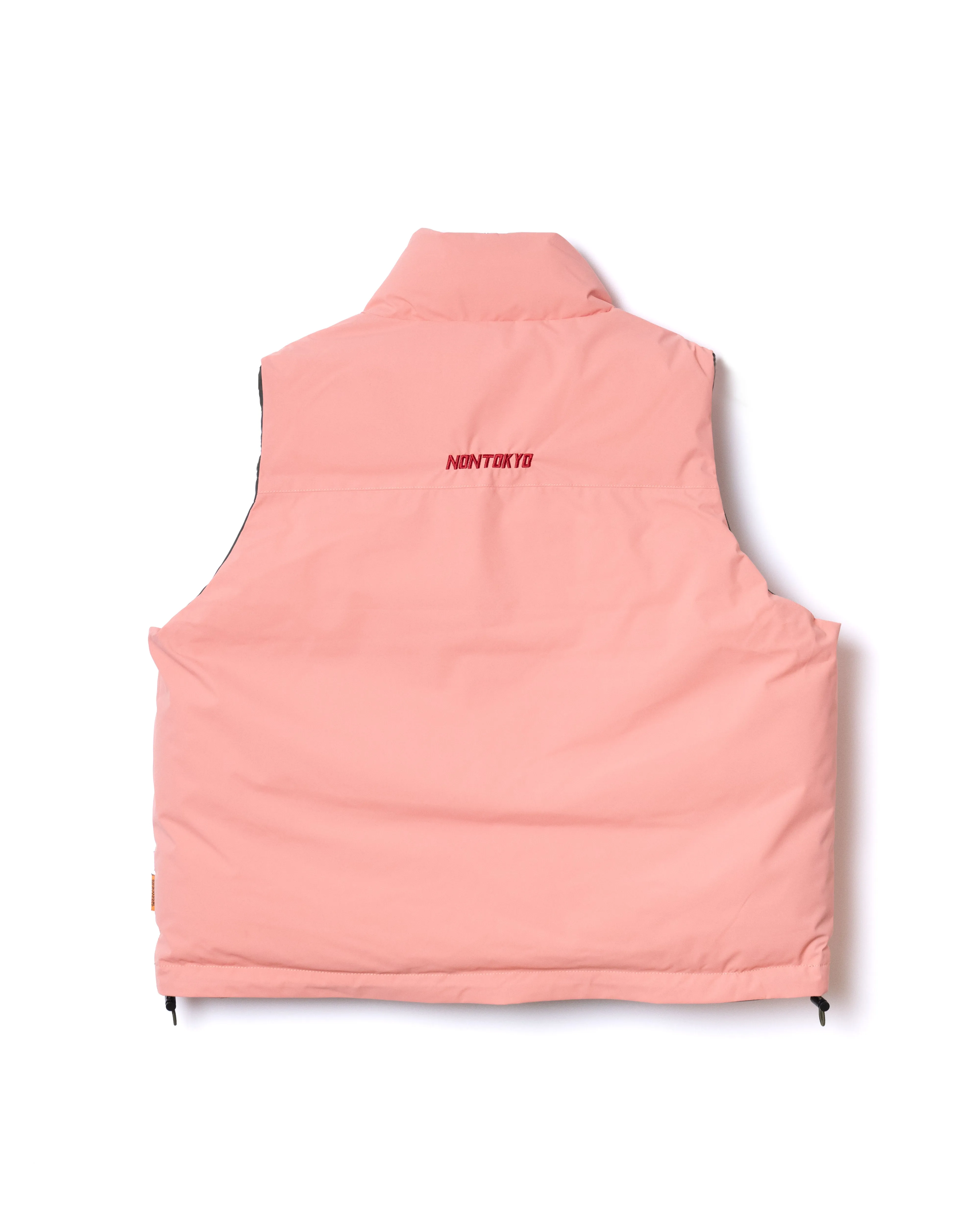 NON TOKYOxUNIVERSAL OVERALL / REVERSIBLE DOWN VEST (PINK×KHAKI)