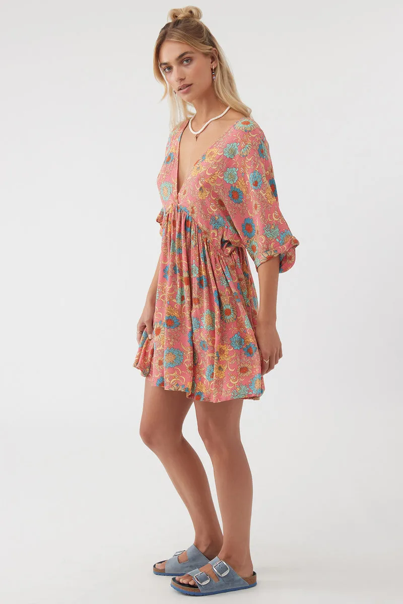 O'Neill Rosemary Belize Dress-Coral