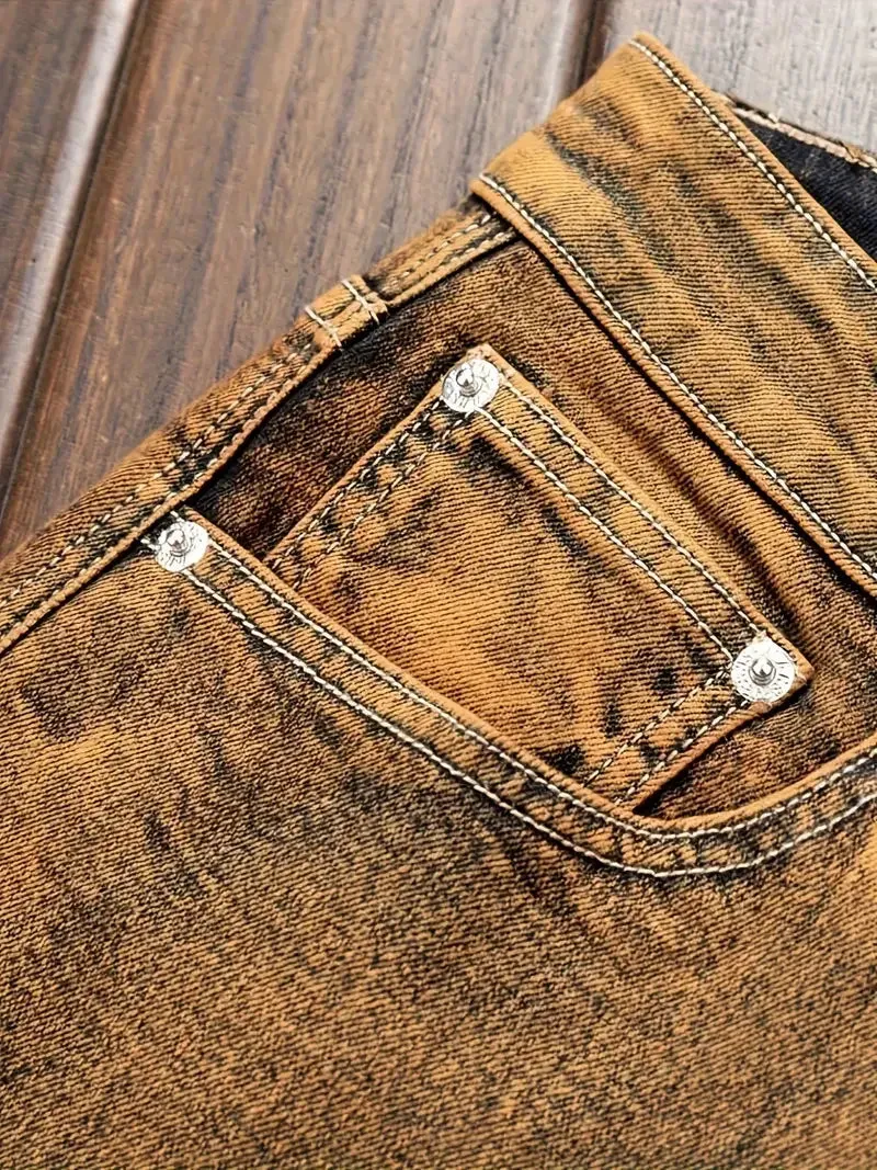 "Black and Tan" vintage two tone style men's jeans