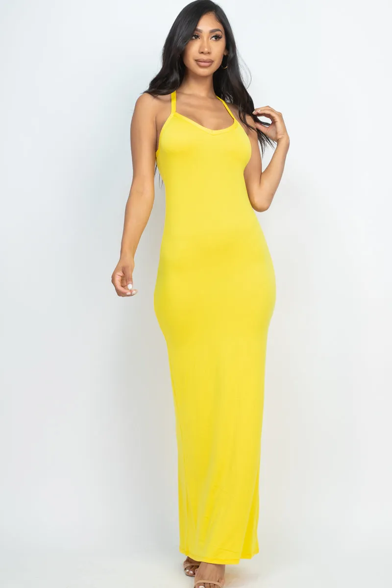 Racer Back Maxi Dress