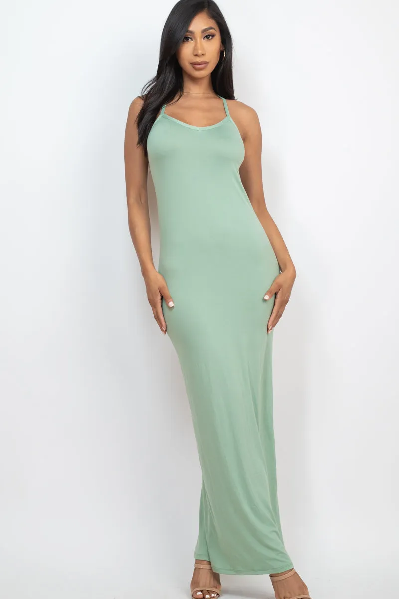 Racer Back Maxi Dress