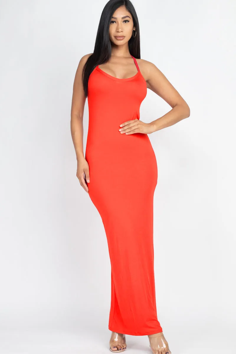 Racer Back Maxi Dress