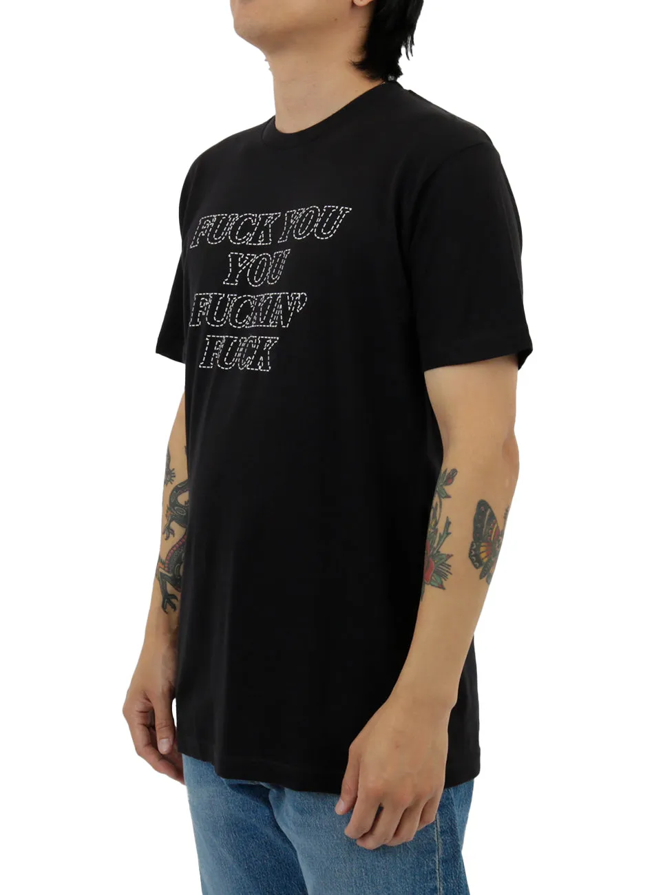 Rebel Attitude Graphic Tee - Black