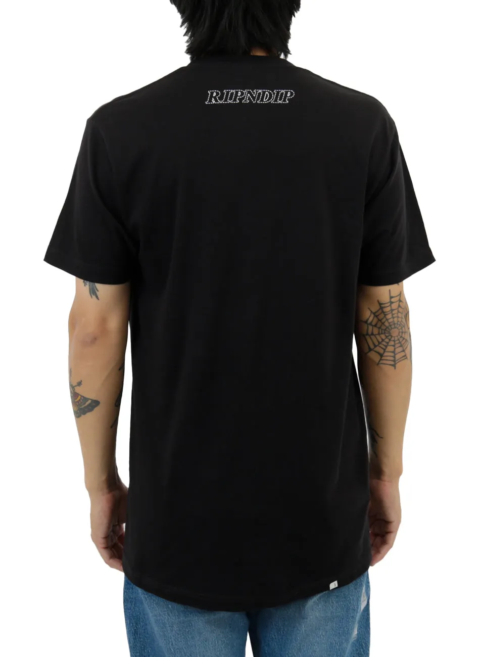 Rebel Attitude Graphic Tee - Black