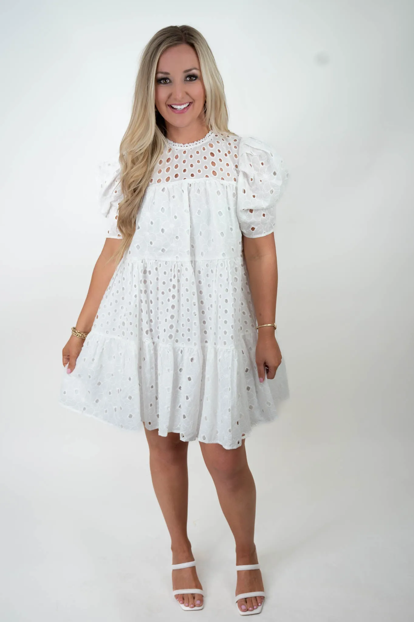 Roses & Romance Eyelet Dress