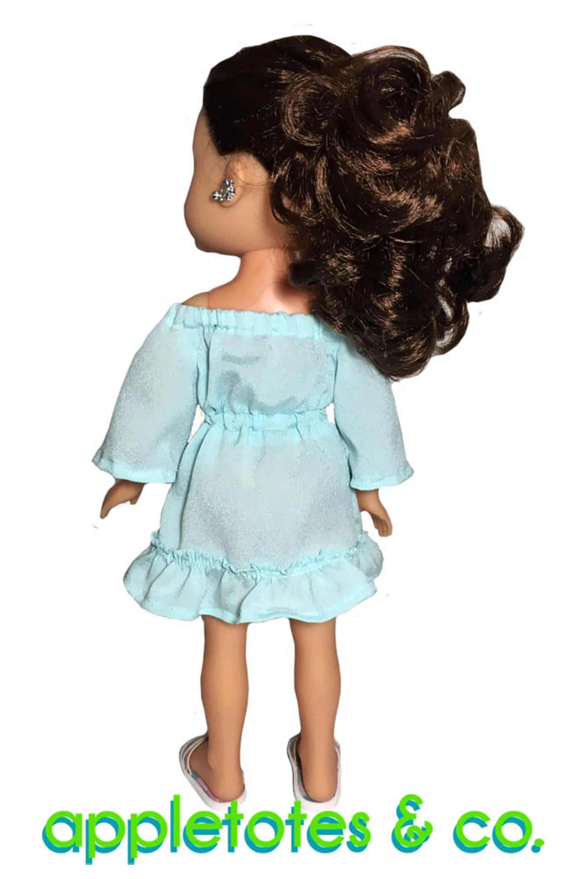 Roxie Off Shoulder Dress and Jumpsuit Sewing Pattern Bundle for 14.5" Dolls