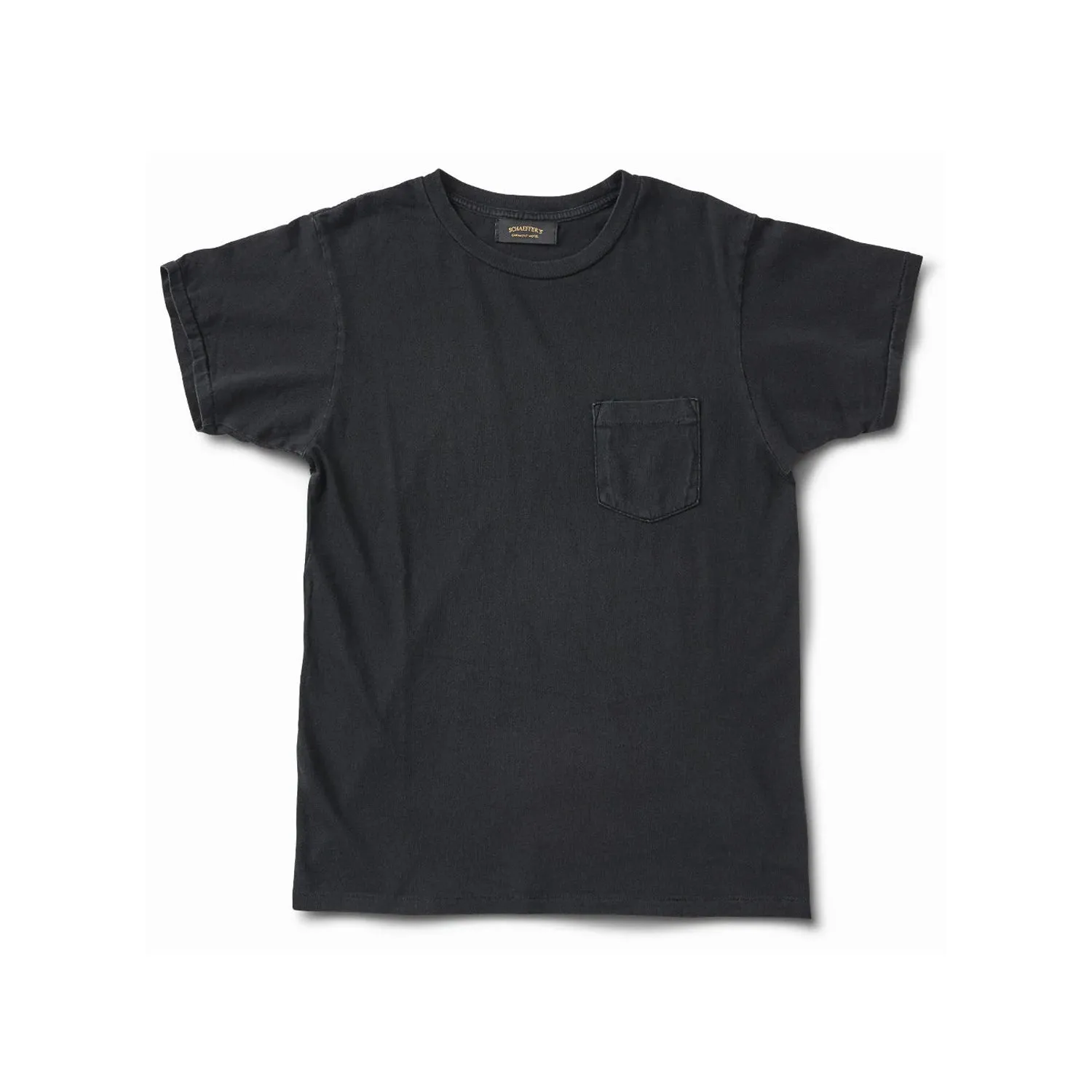 Schaeffer's Garment Hotel Ringspun Pocket Tee Worn Black