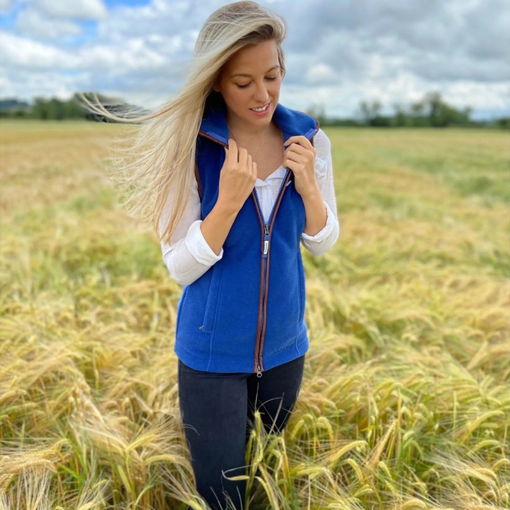 Schoffel Ladies Lyndon Fleece Gilet - Cobalt Blue