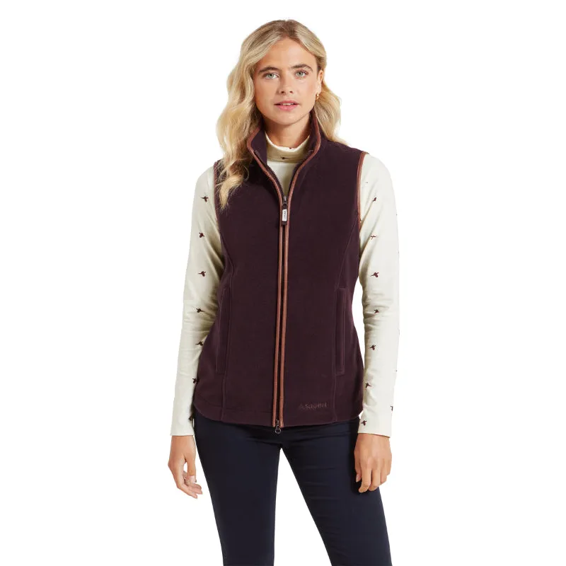 Schoffel Ladies Lyndon Fleece Gilet - Port