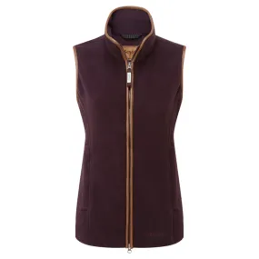 Schoffel Ladies Lyndon Fleece Gilet - Port