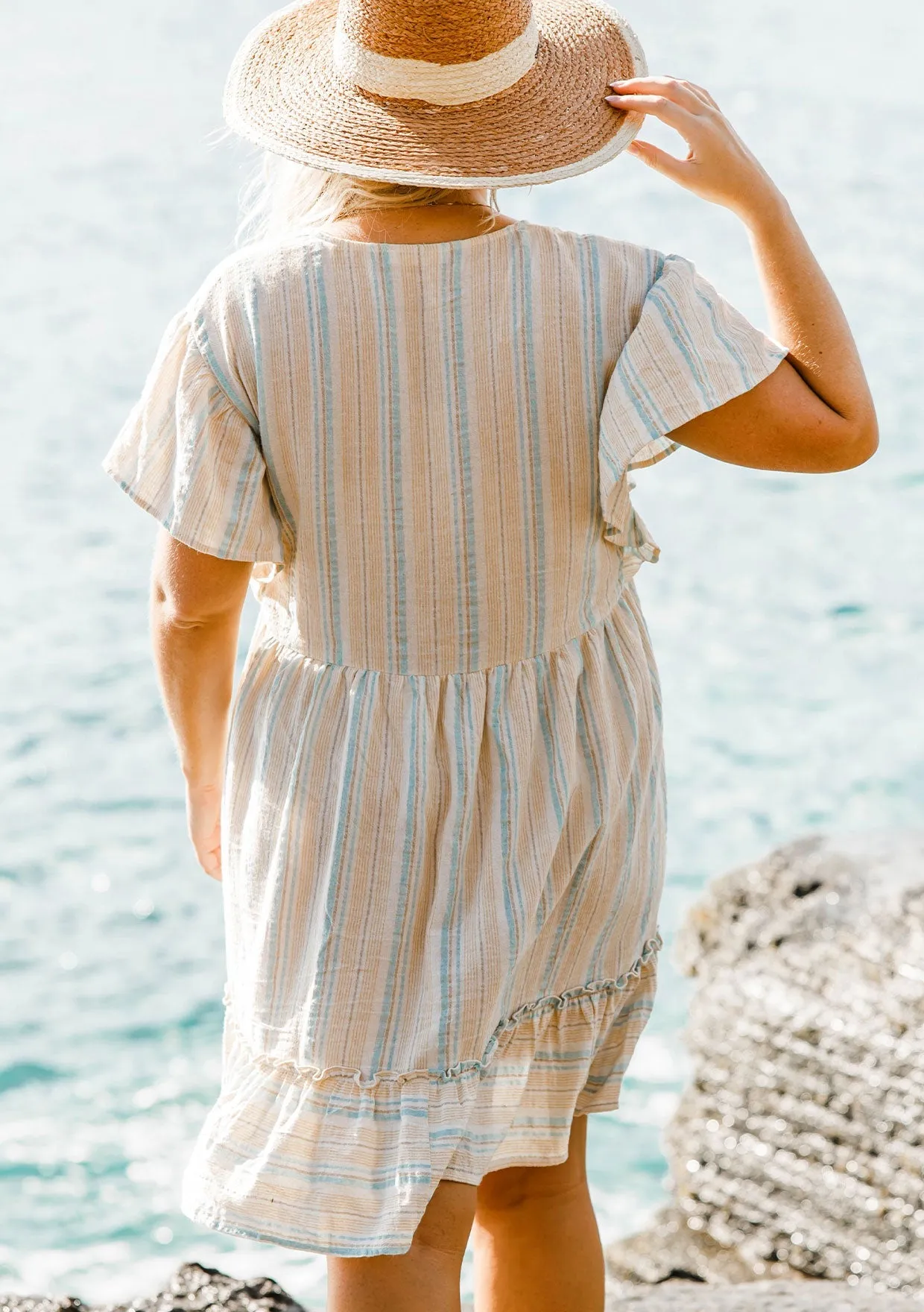 Silver Linings Striped Mini Dress