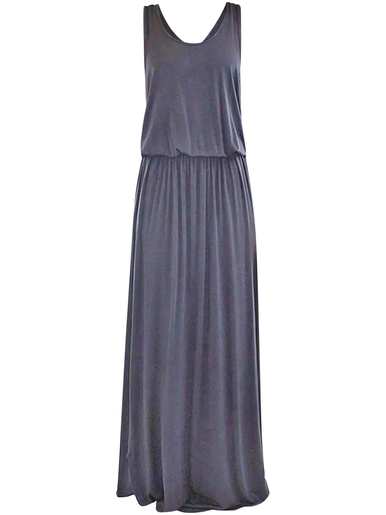 Sleeveless Racer Back High Waist Maxi Dress