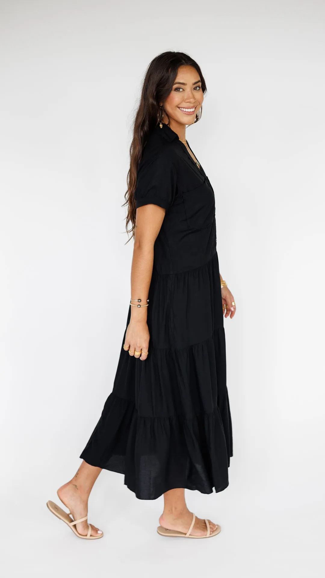 Stella Dress / Solid Black