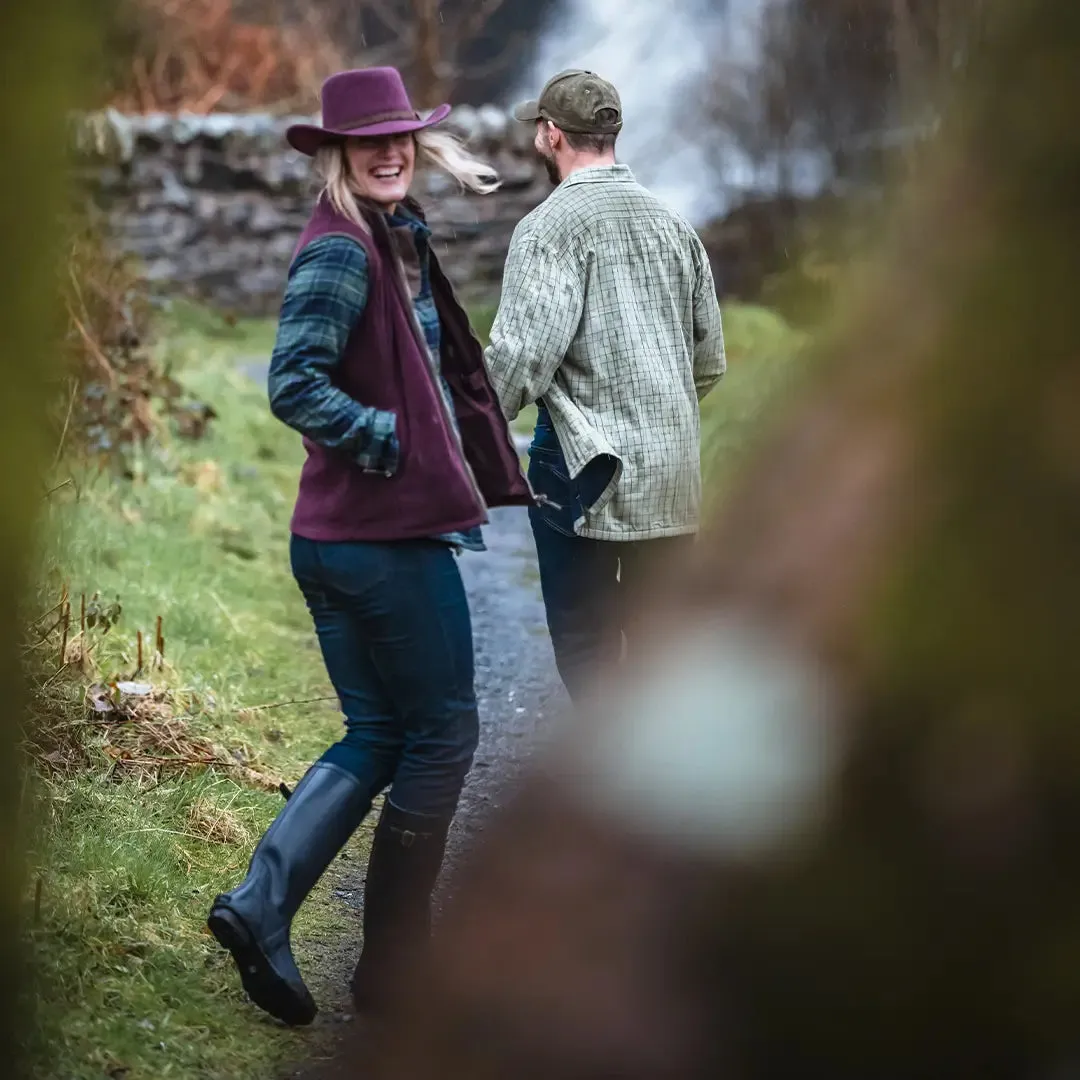 Stenton Ladies Fleece Gilet Merlot by Hoggs of Fife