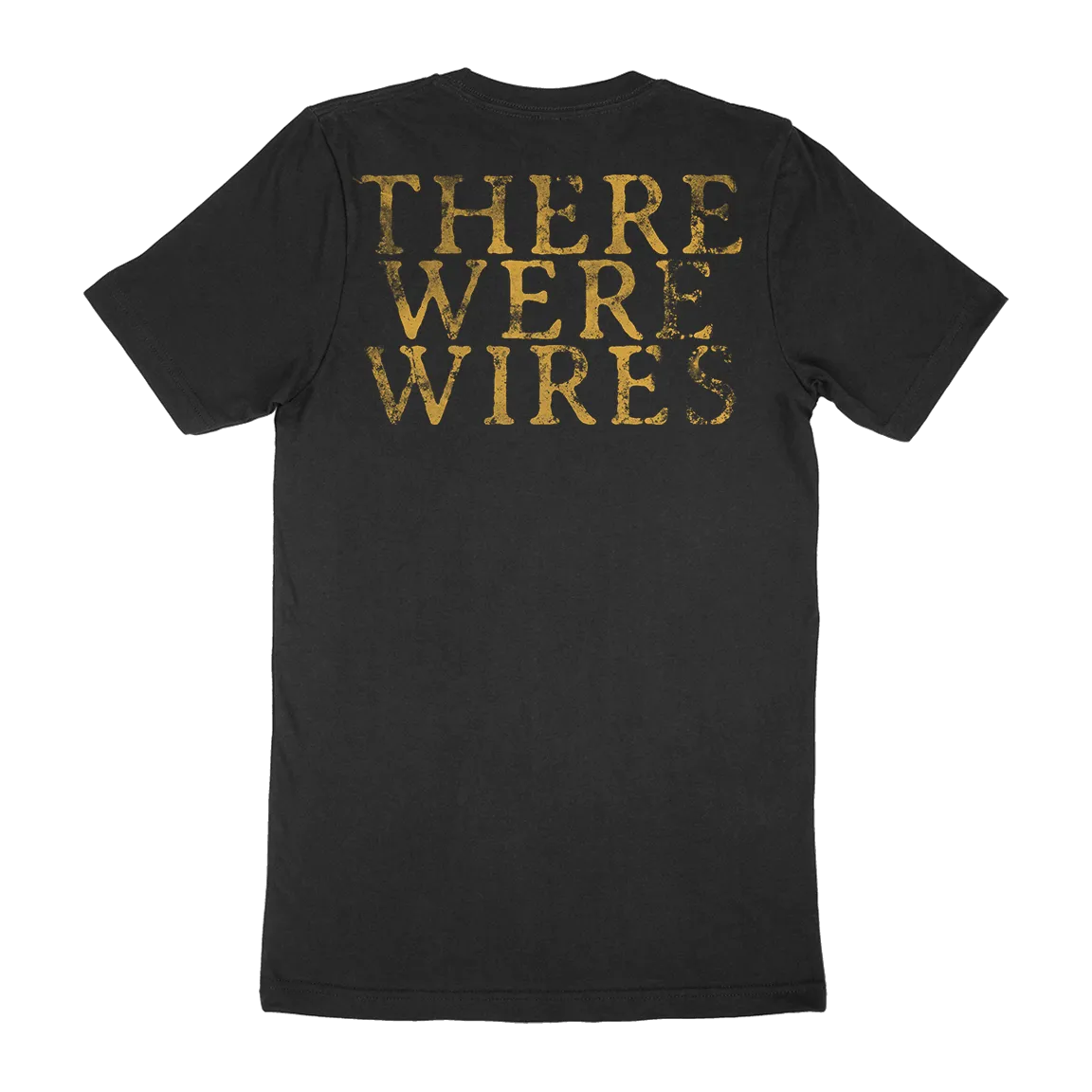 There Were Wires “Gold Skull” Black T-Shirt