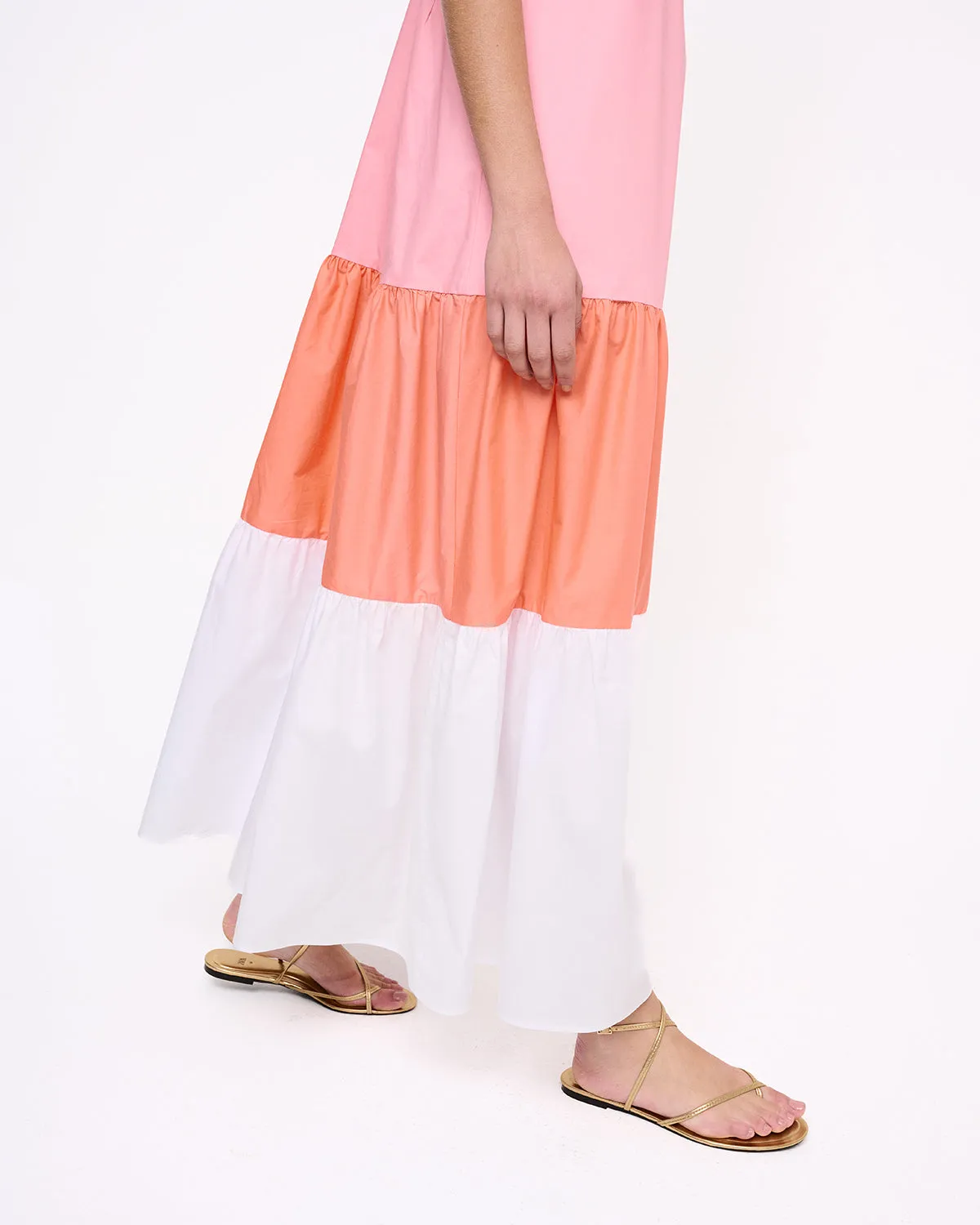 Thin Strap 3 Color Maxi Dress