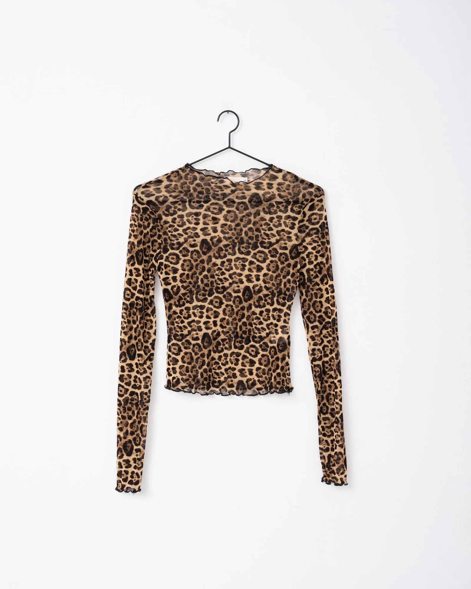 TILTIL Frannie Frill Mesh Leopard Brown