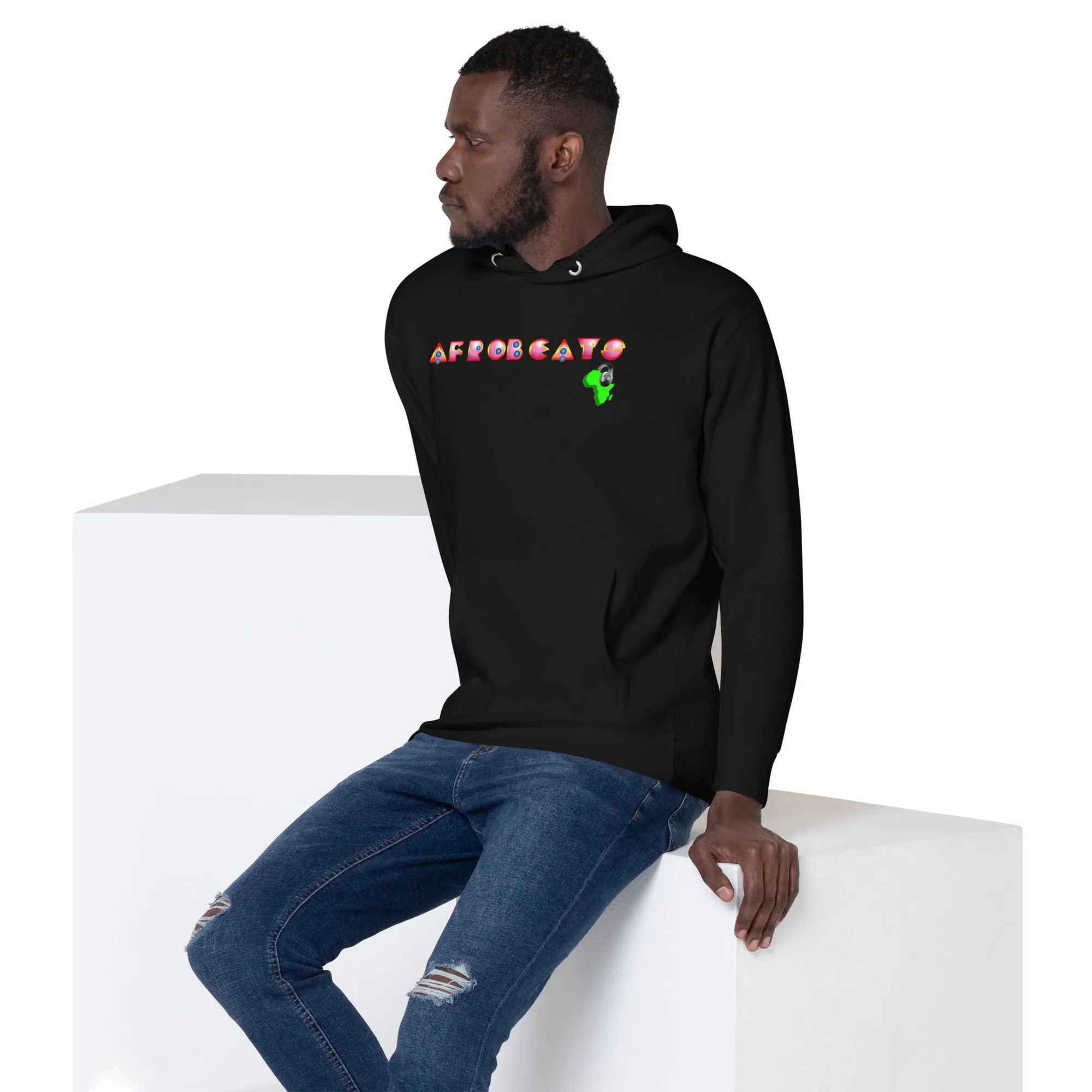 Unisex graphic Hoodie Magenta Deco Afrobeats