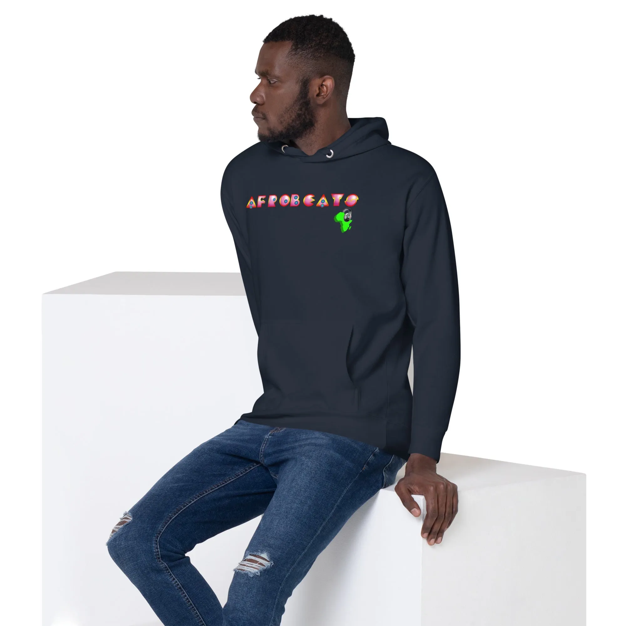 Unisex graphic Hoodie Magenta Deco Afrobeats