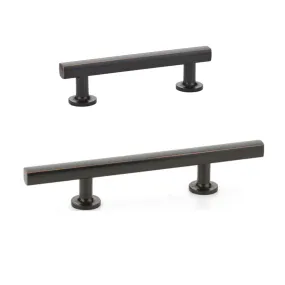 Urban Modern T-Bar Drawer Pulls in Oil Rubbed Bronze