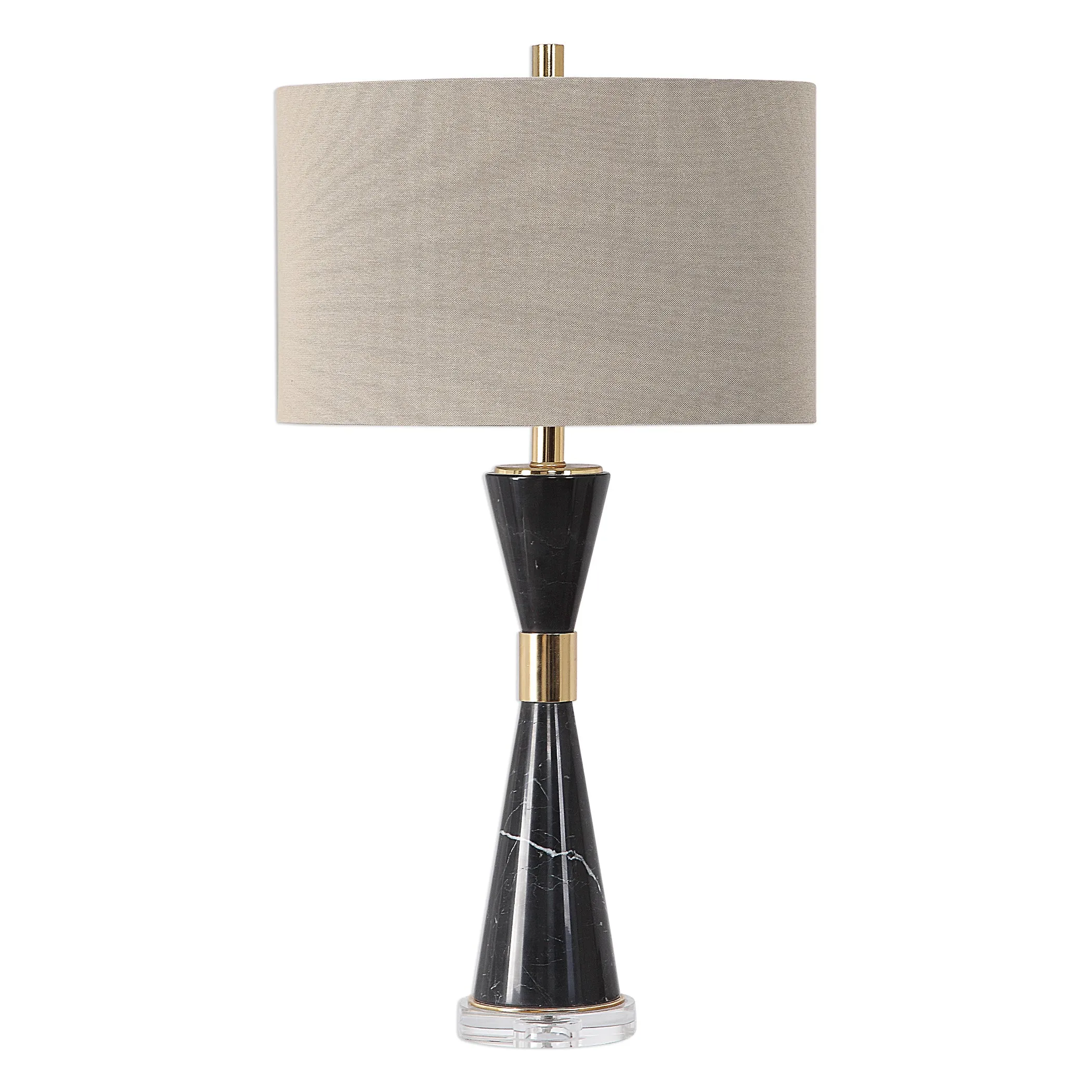 Uttermost Alastair Black Marble Table Lamp