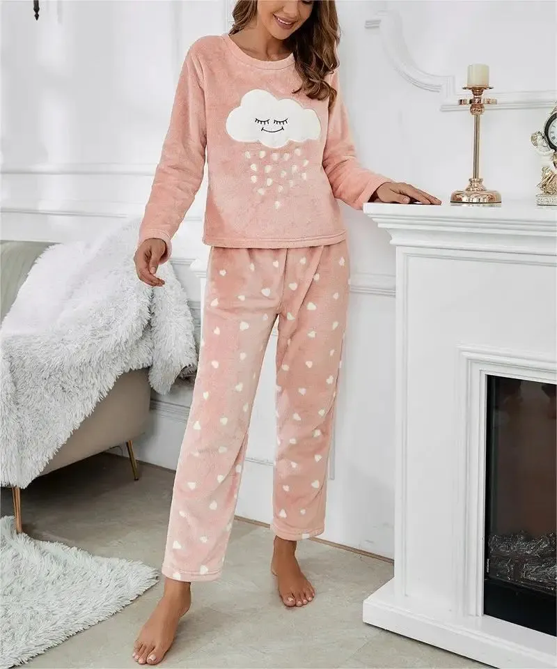 Velvet Thermal Loungewear Set for Cozy Evenings