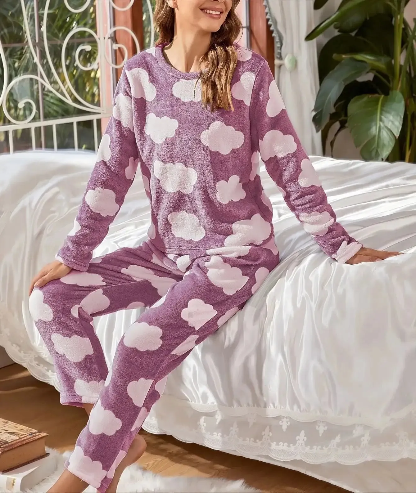 Velvet Thermal Loungewear Set for Cozy Evenings