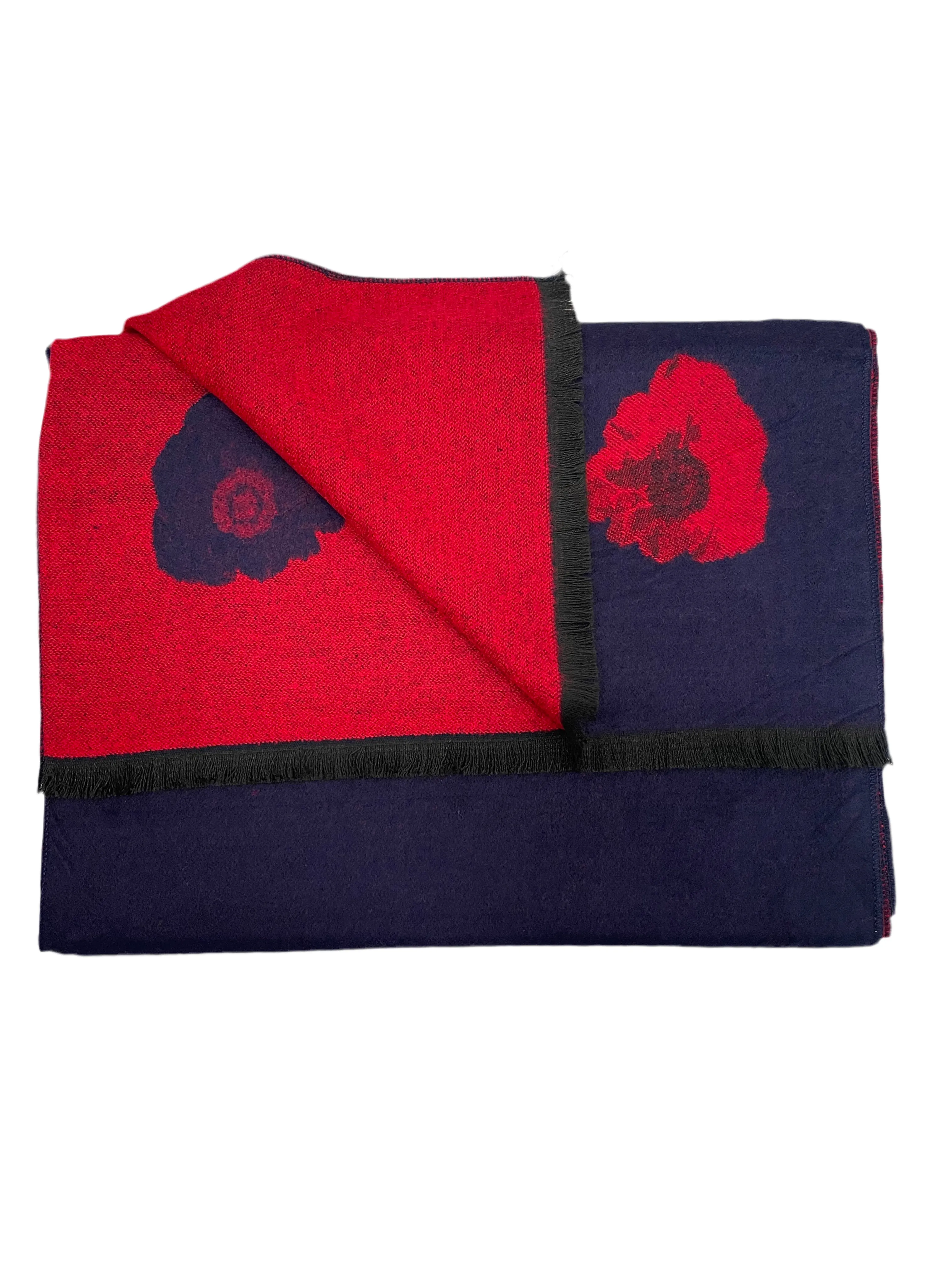 Warm Poppy Scarf