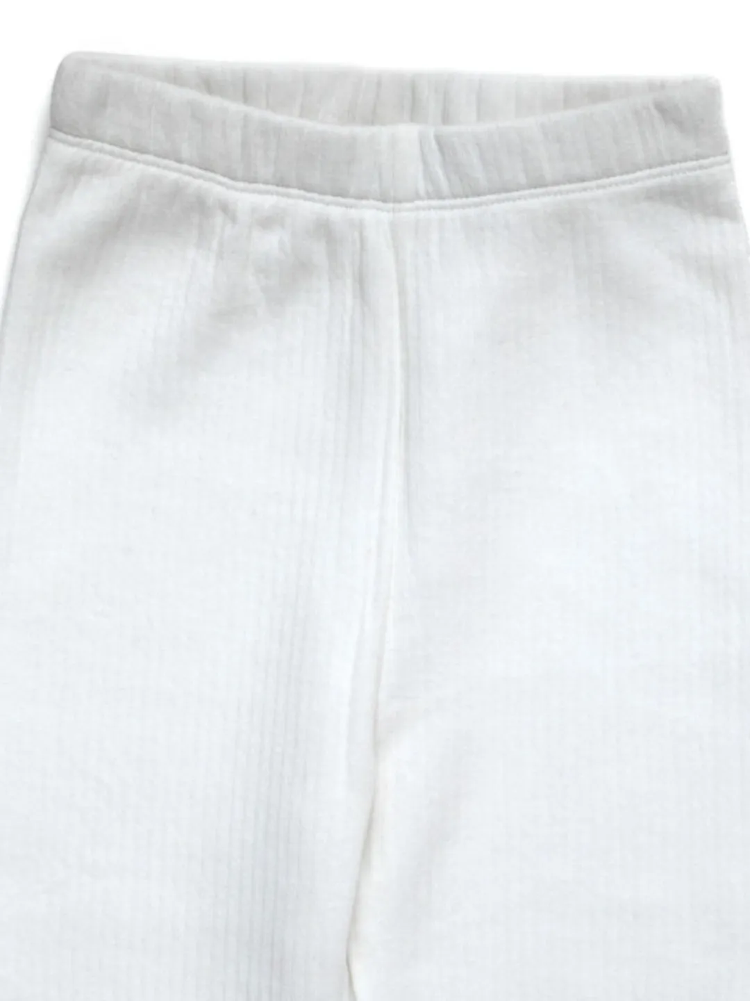 White Color Warmer Thermal Bottoms/Pants For Unisex Kids (Boy & Girls)