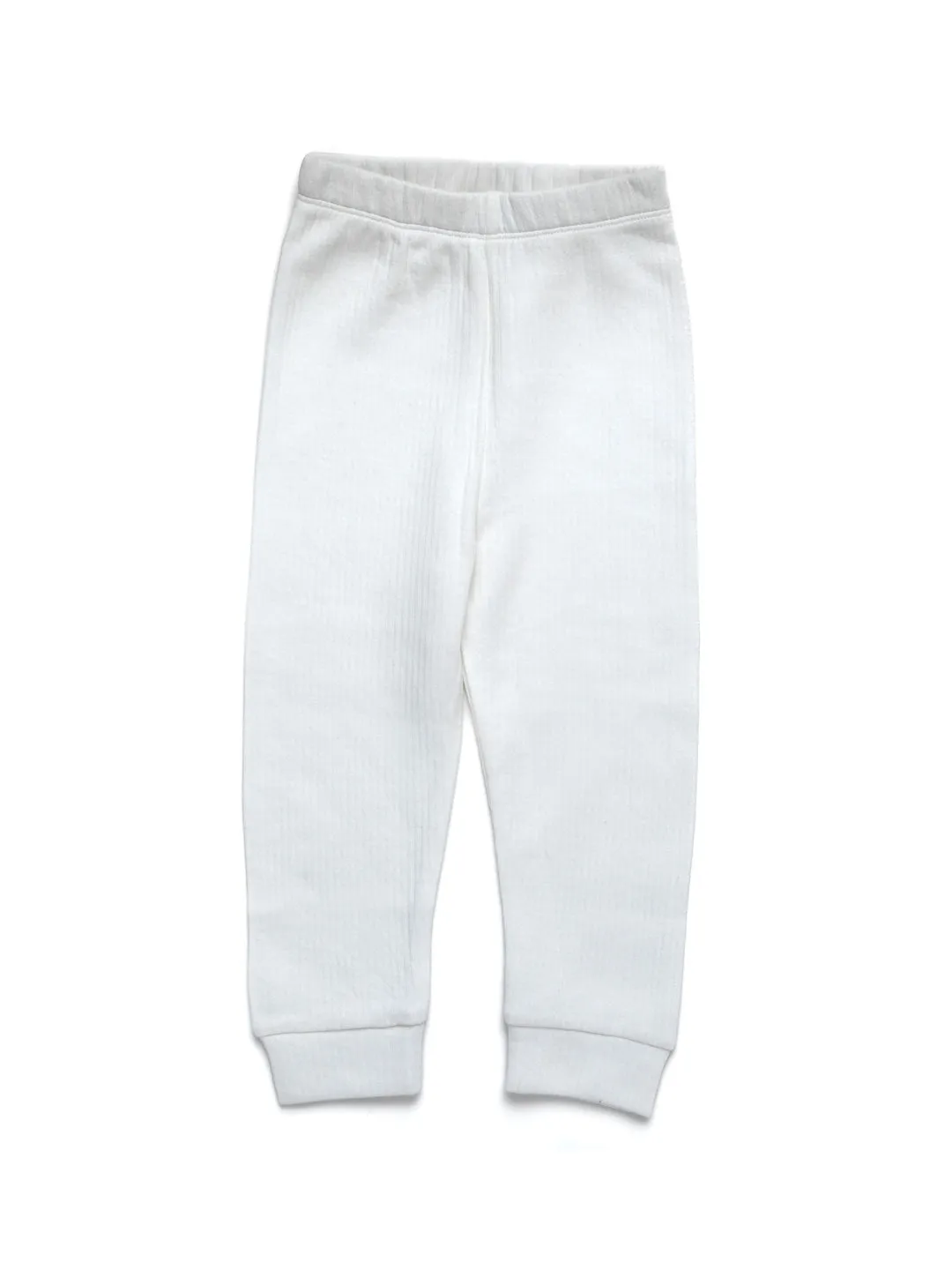 White Color Warmer Thermal Bottoms/Pants For Unisex Kids (Boy & Girls)