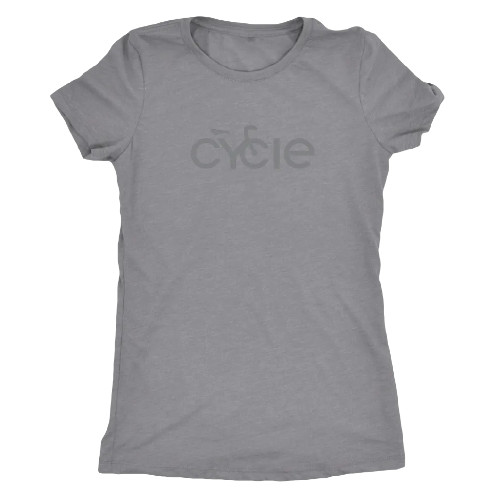 Women's Cycle T-Shirt (grey ink)