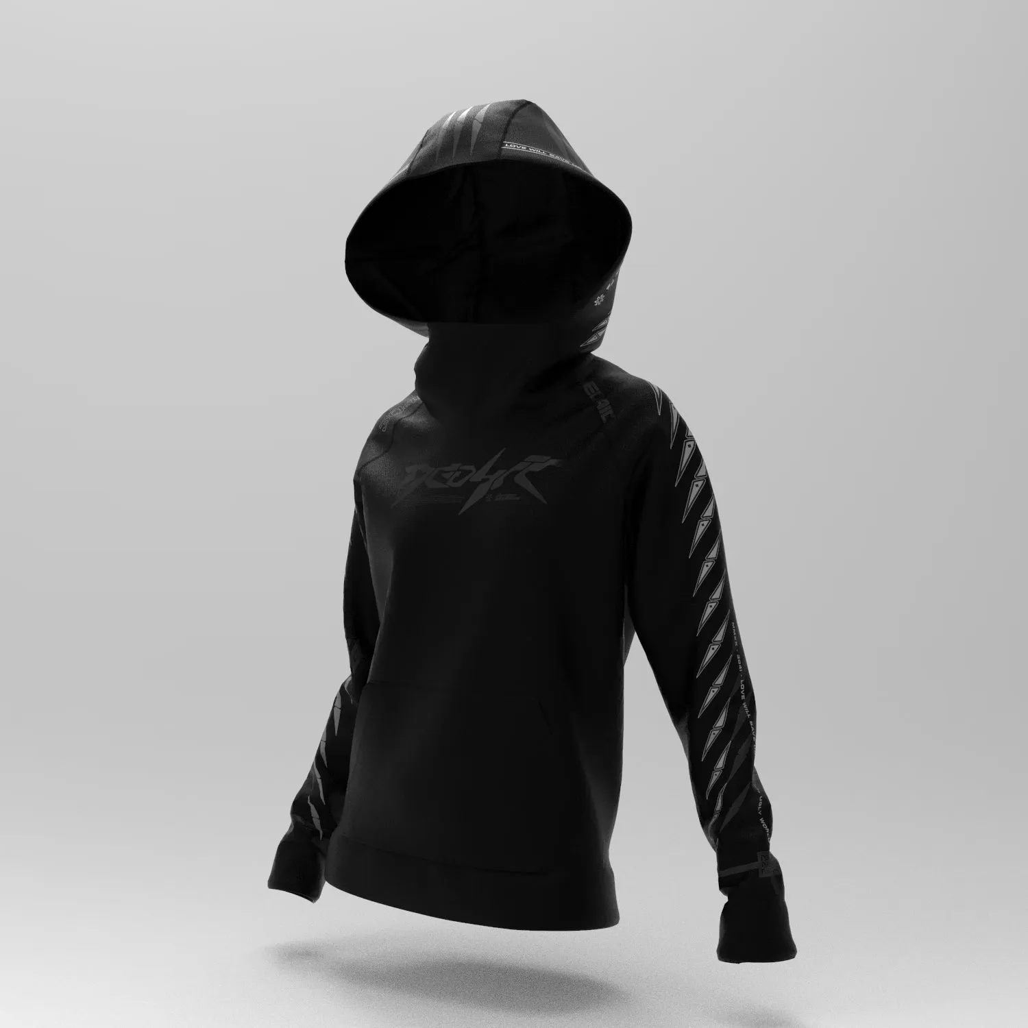 Womens EL1X Reflective Hoodie