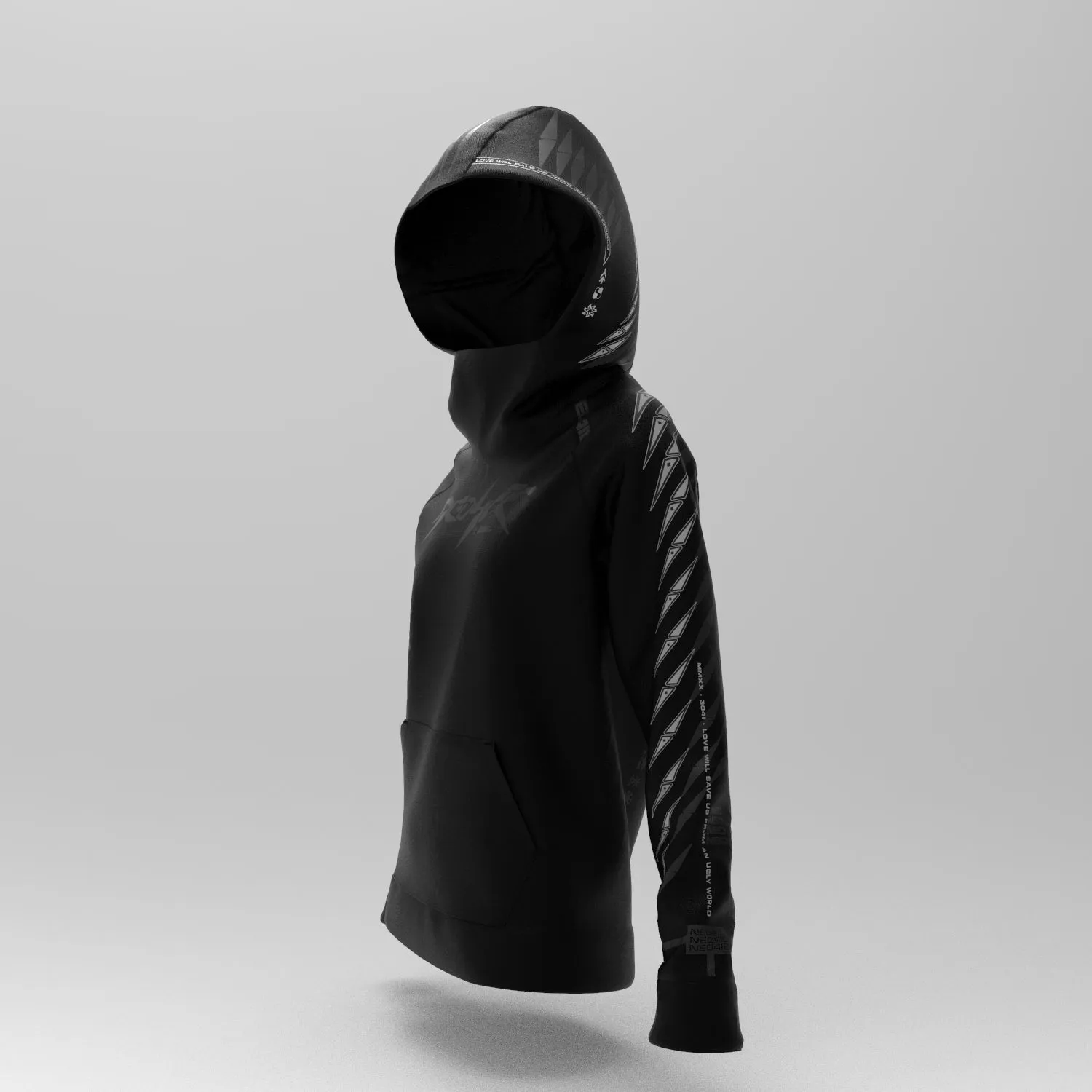 Womens EL1X Reflective Hoodie