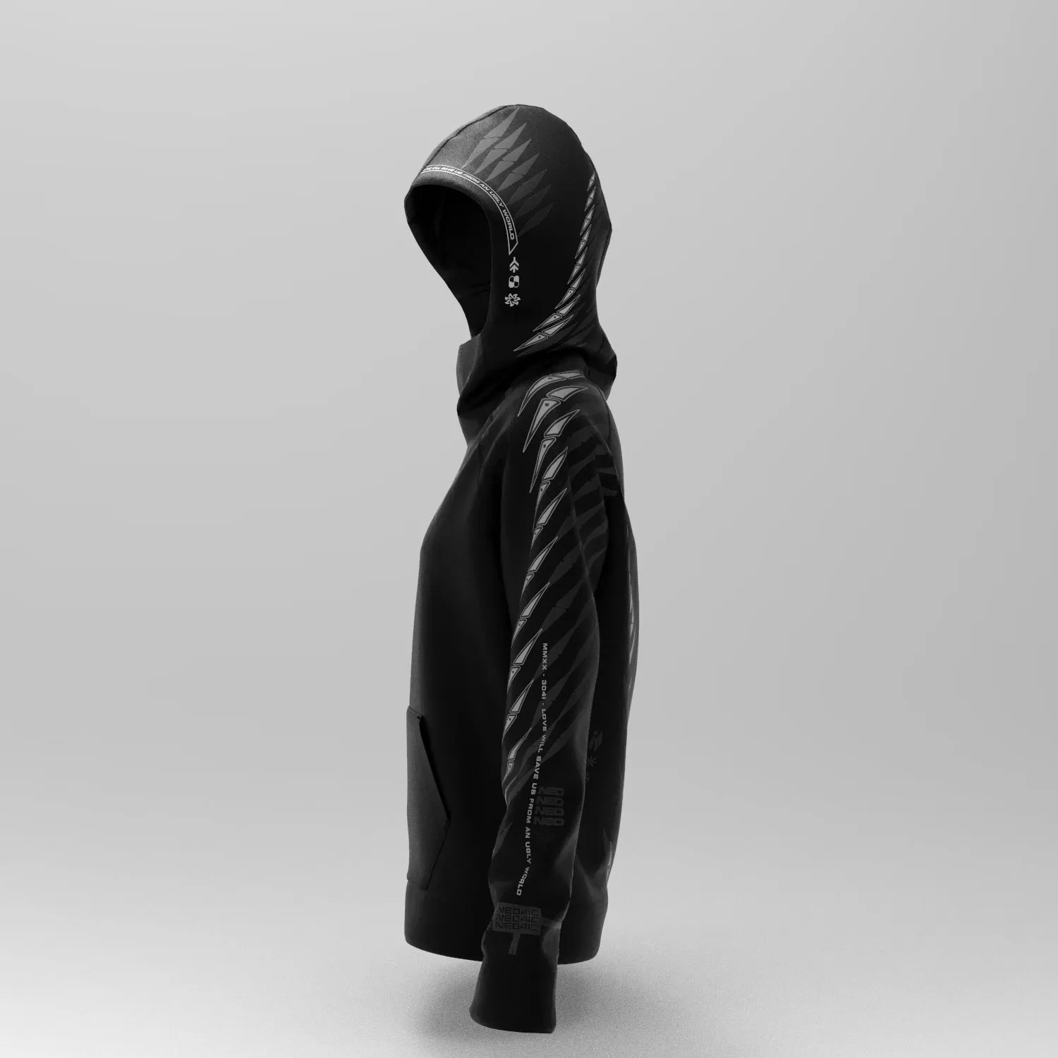 Womens EL1X Reflective Hoodie