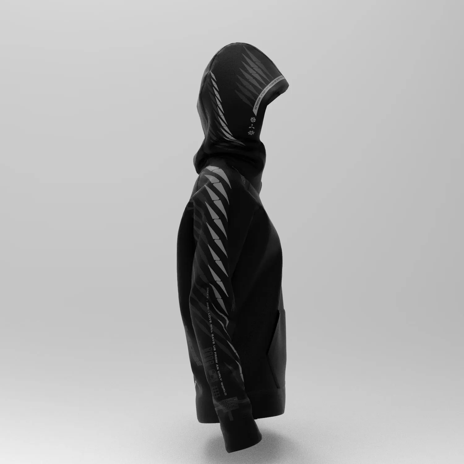 Womens EL1X Reflective Hoodie