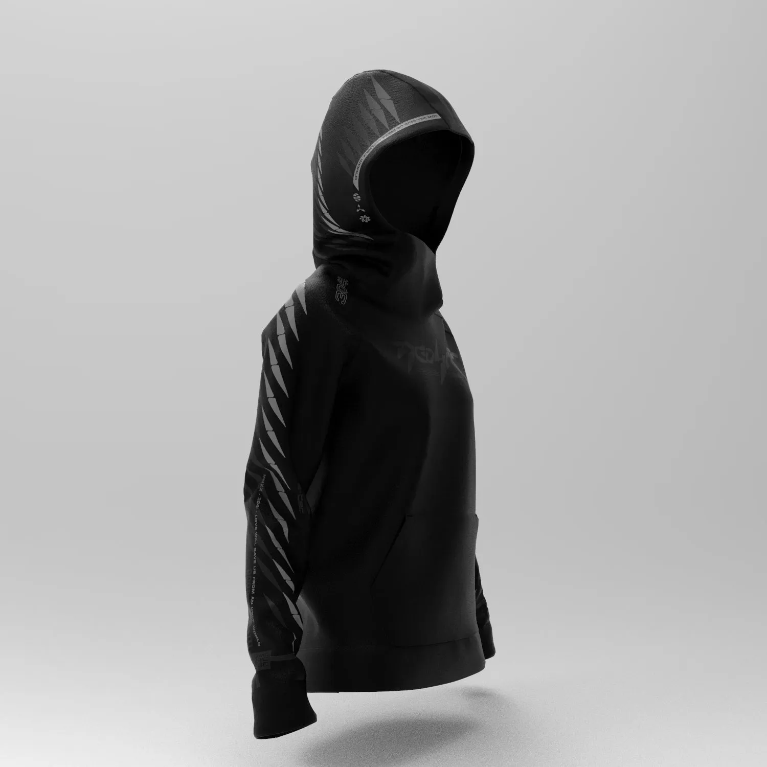 Womens EL1X Reflective Hoodie